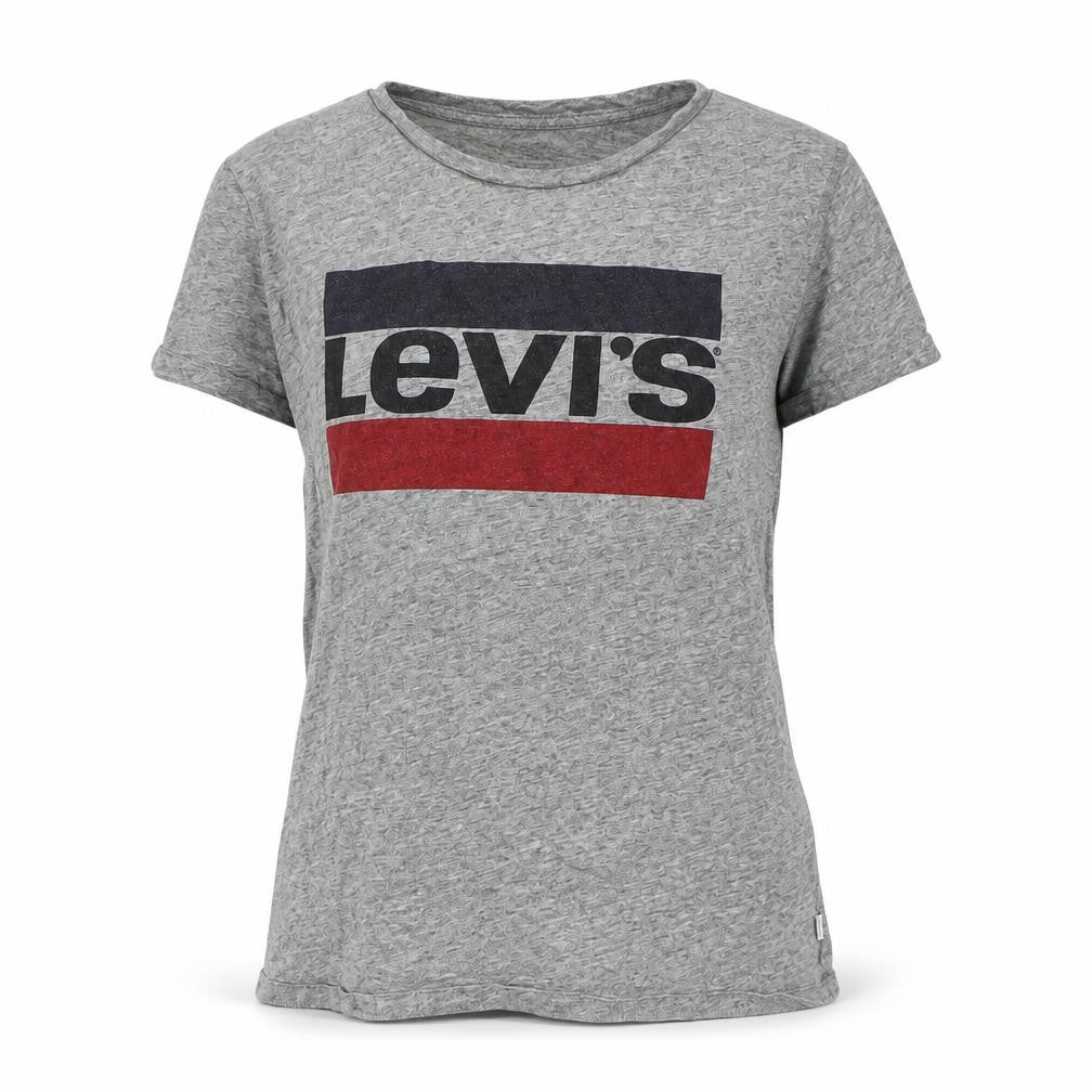 Levi's Unisex Grey Cotton T-Shirt - Size M