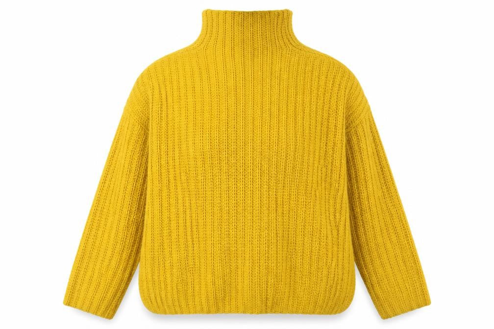 H&M Women Yellow Chunky-Knit Pullover Jumper