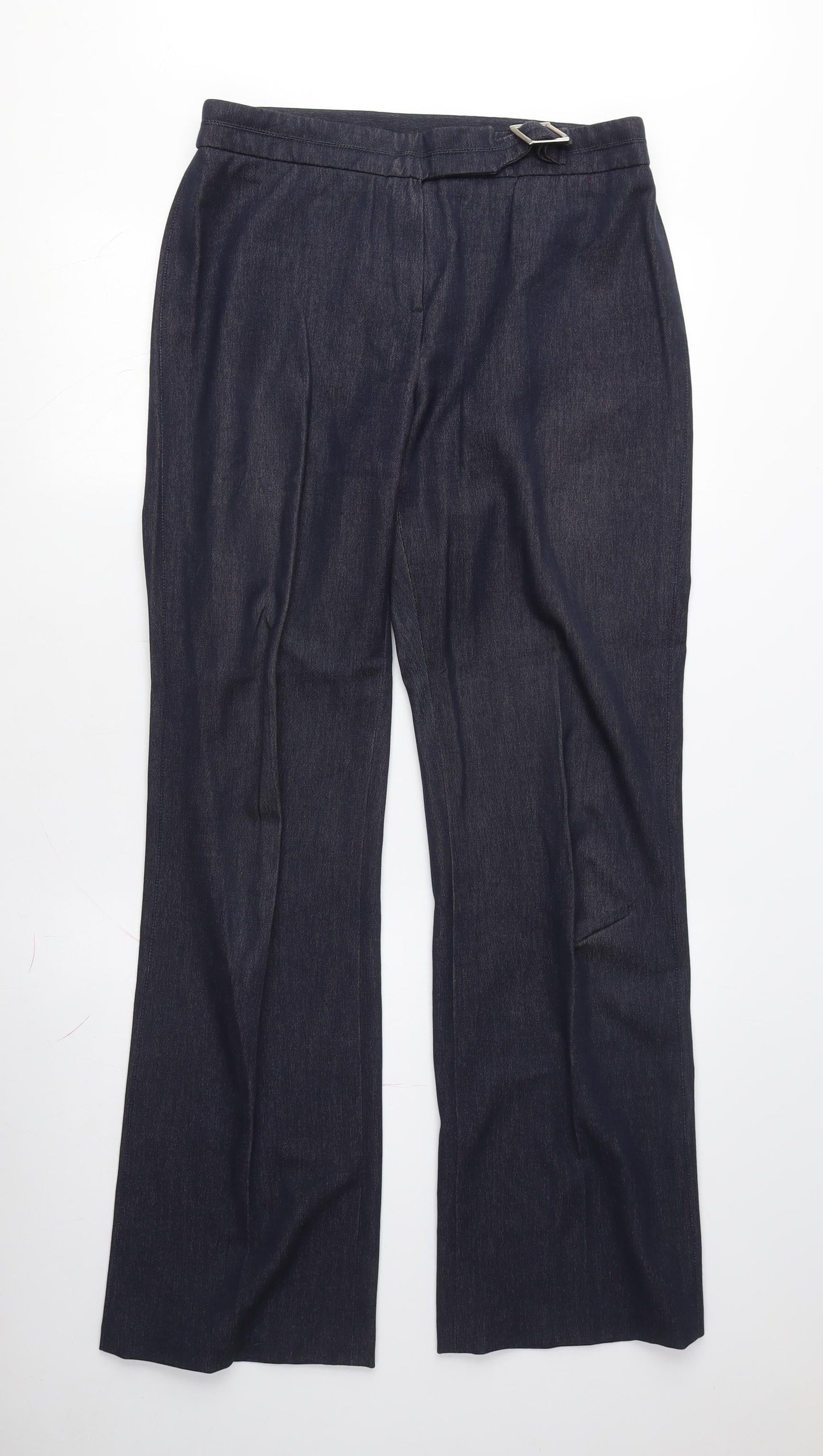 Principles Women's Blue Trousers Size 12 Regular Fit