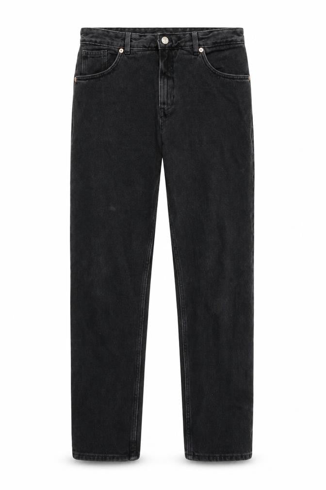 Black Men's Regular Fit Straight Jeans Size 33