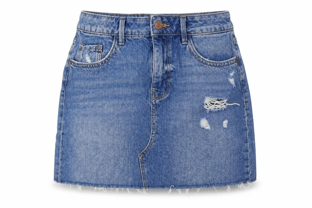 Red Herring Women's Blue Denim Short Skirt Size 10