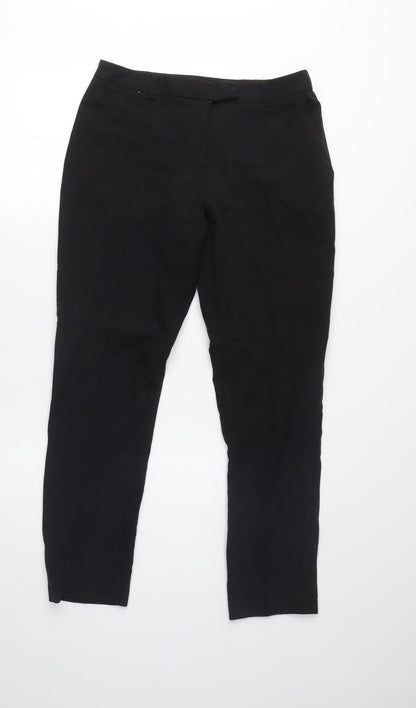 Topshop Women's Black Straight Trousers Size 8