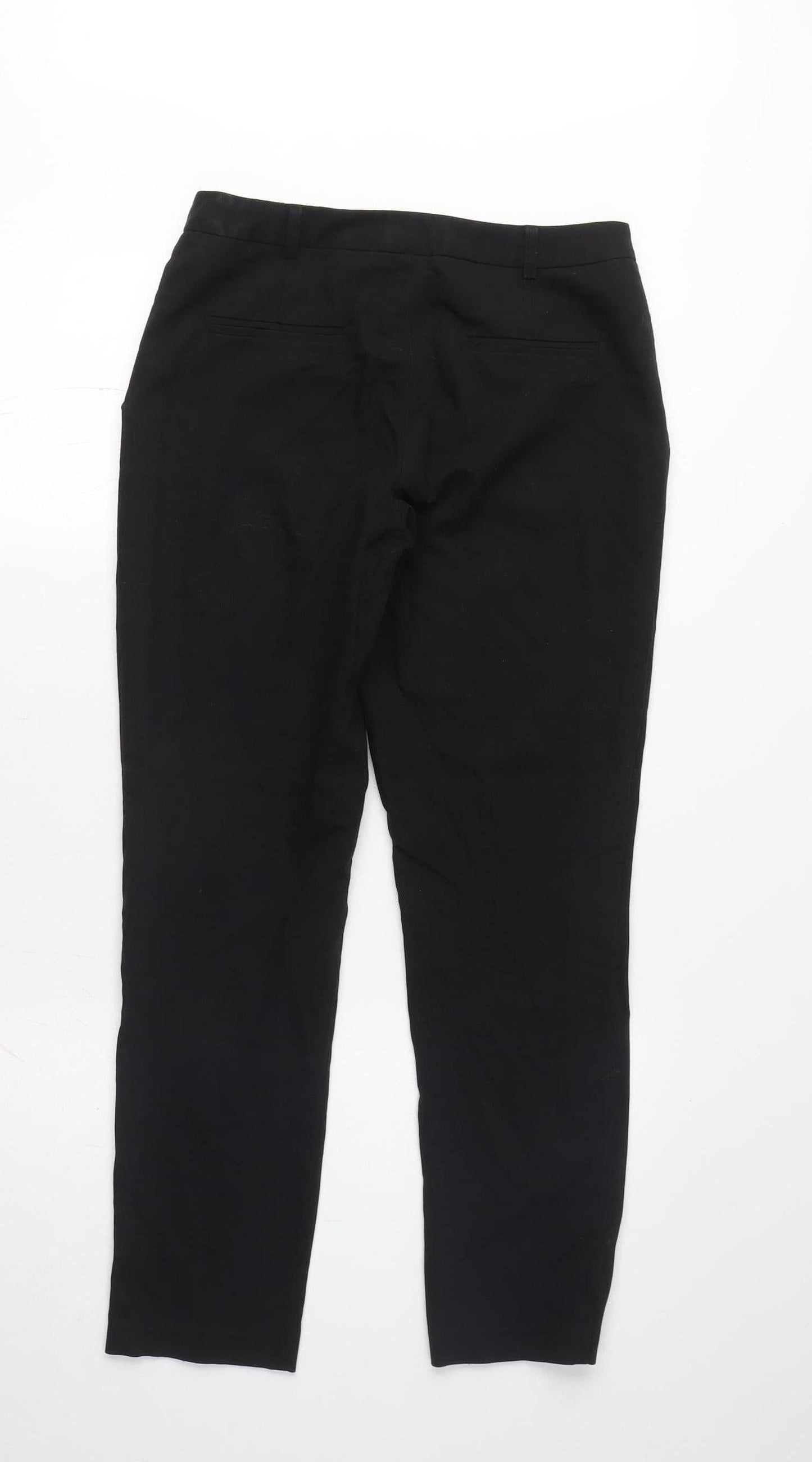 Topshop Women's Black Straight Trousers Size 8