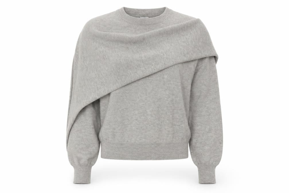 AmyEnjoyLife Women's Grey Long Sleeve Pullover Jumper