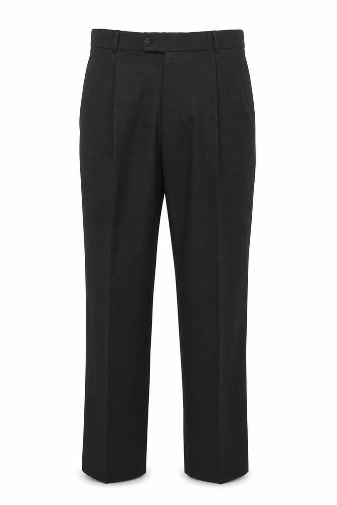Armando Men's Black Check Dress Pants, Size M
