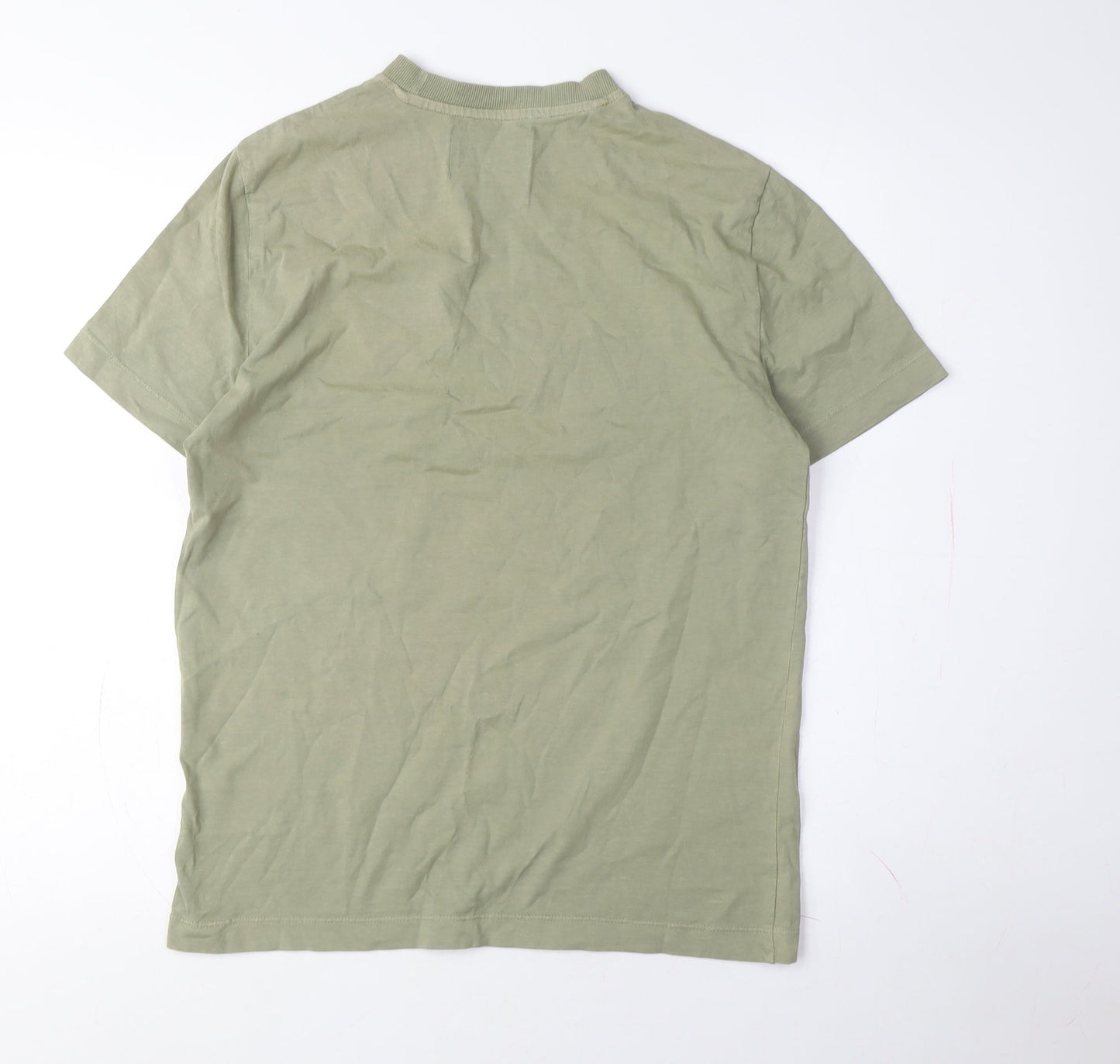 The Stooges Men's Green XS Crew Neck T-Shirt