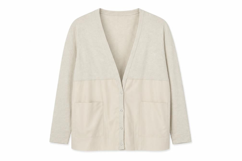 Zara Women’s Beige Cardigan S V-Neck Long Sleeve