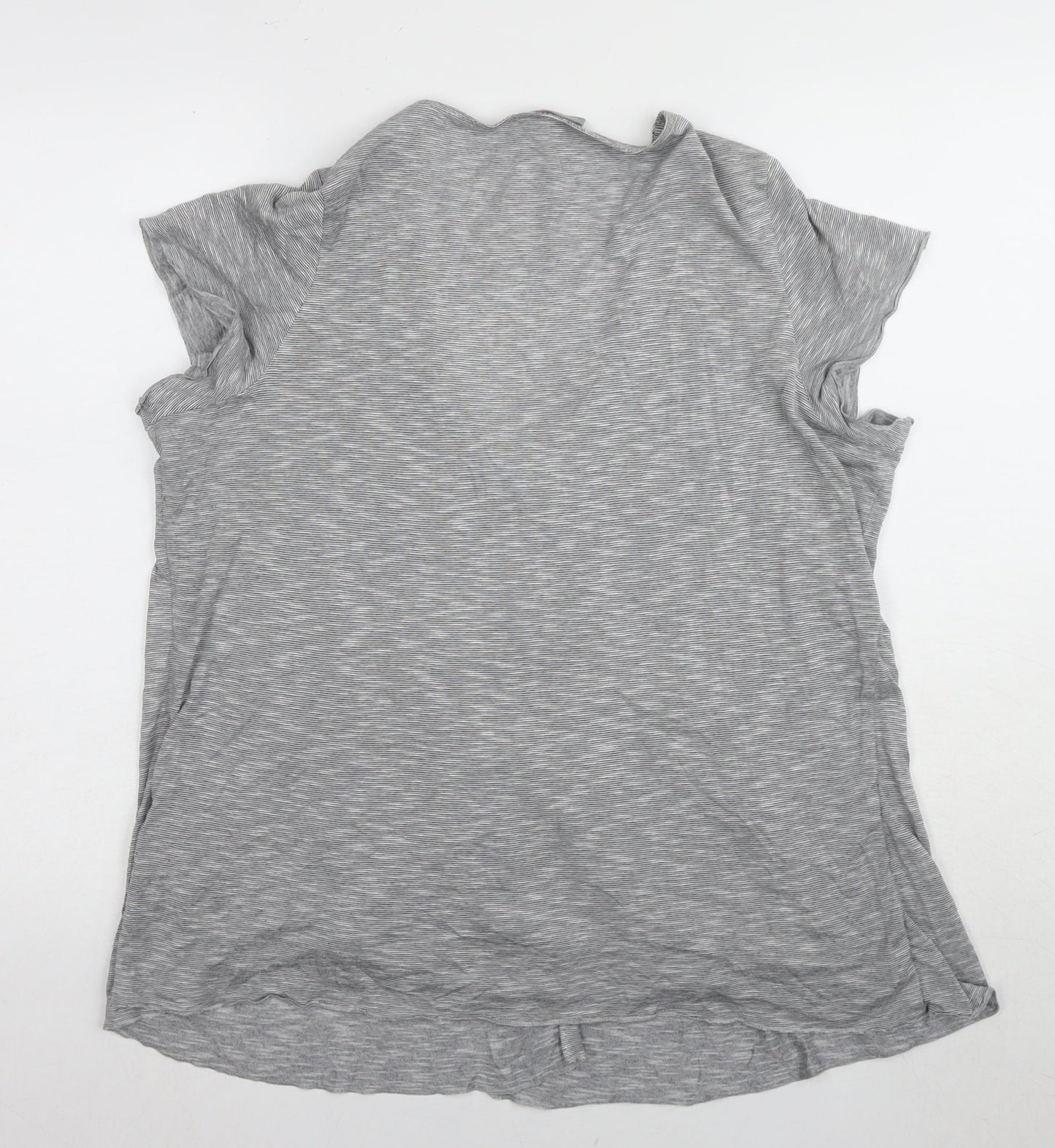 Per Una Women's Grey V-Neck Sequin T-Shirt