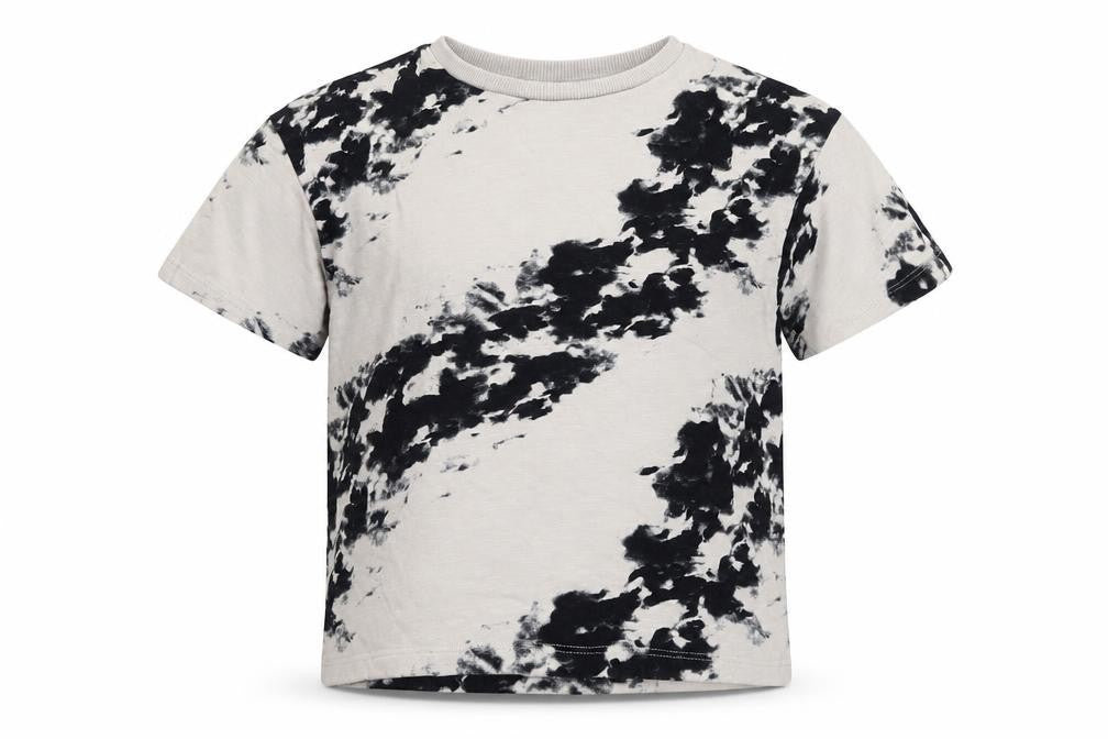 Next Girls Black Tie-Dye T-Shirt, 7 Years