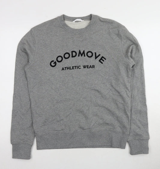 Marks and Spencer Grey Men's Sweatshirt, S, Graphic Print