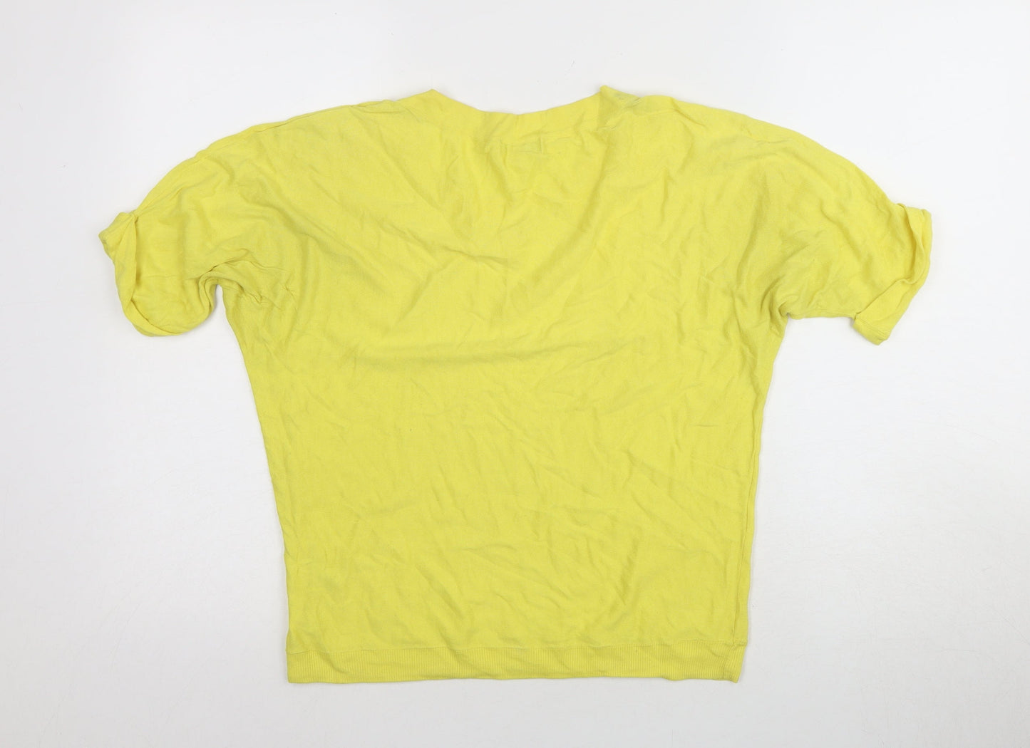 Monsoon Women's Yellow M Crew Neck T-Shirt