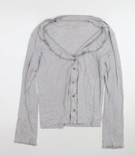 Marc Cain Women's Grey Cardigan Size 16 Button Detail