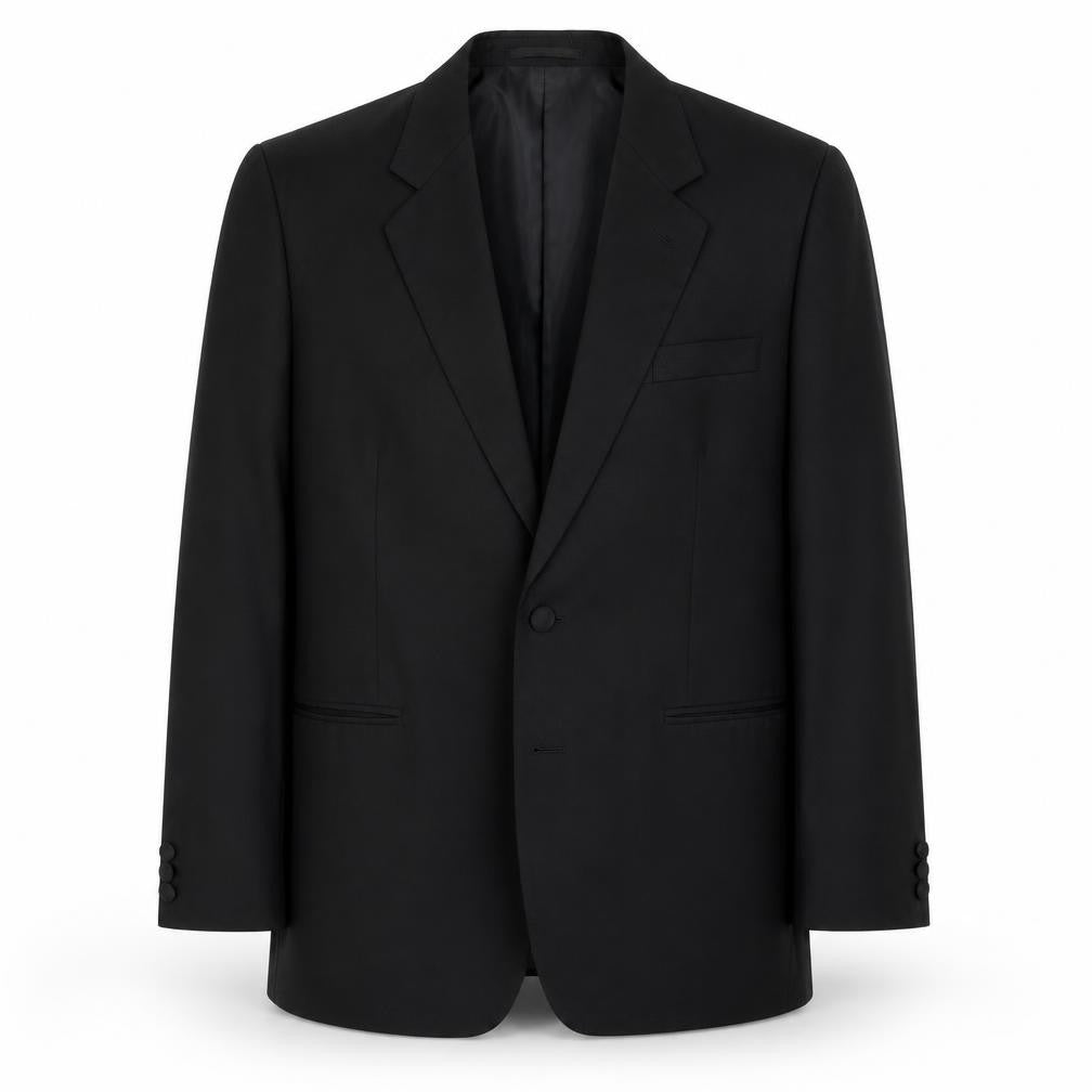 First Avenue Men's Black Regular Fit Blazer, Size 44R