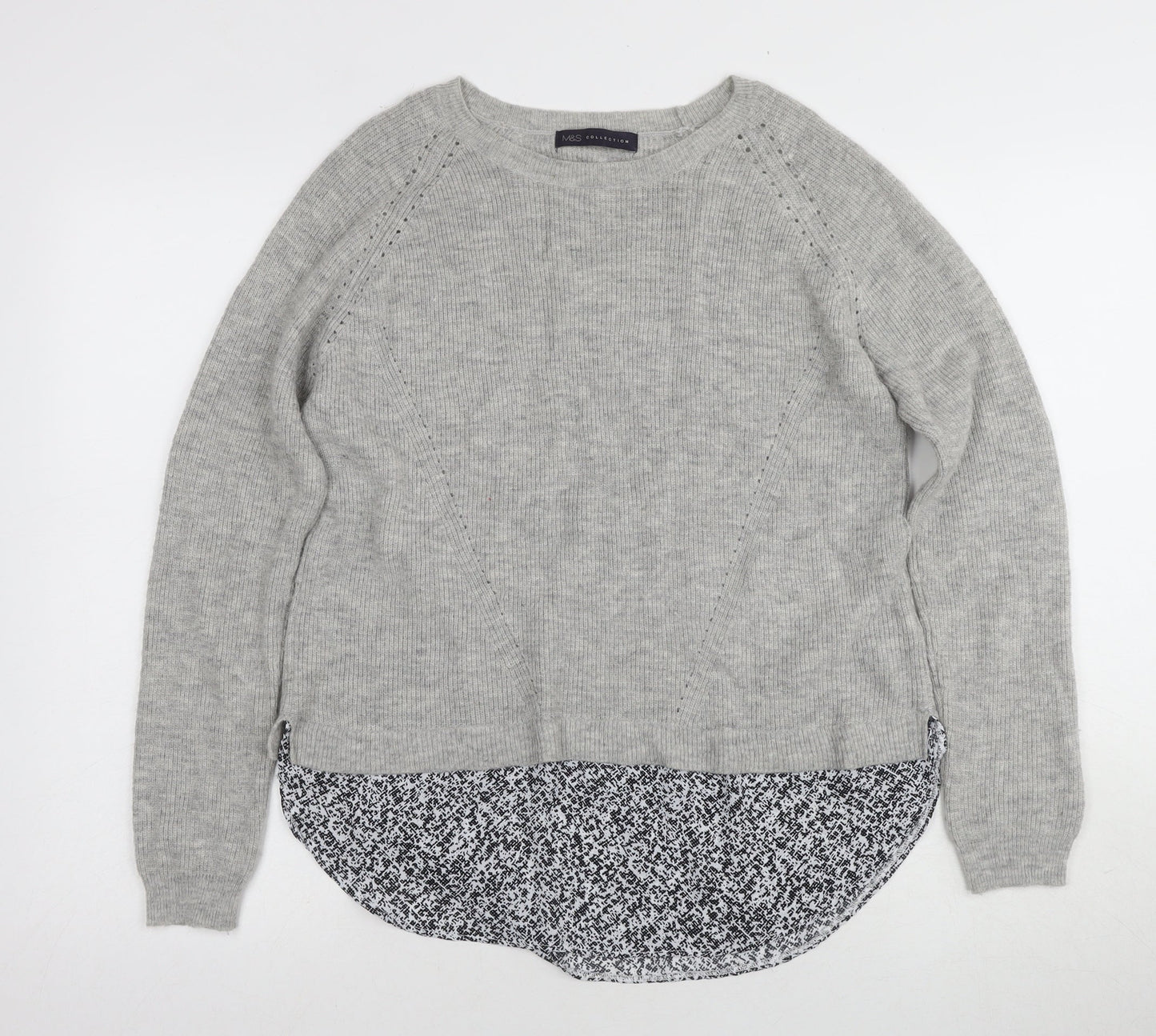 Marks and Spencer Women's Grey Pullover Jumper Size 14