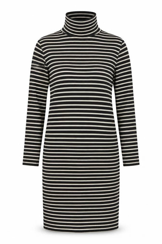 Next Women's Black Stripe Sheath Dress Size 8