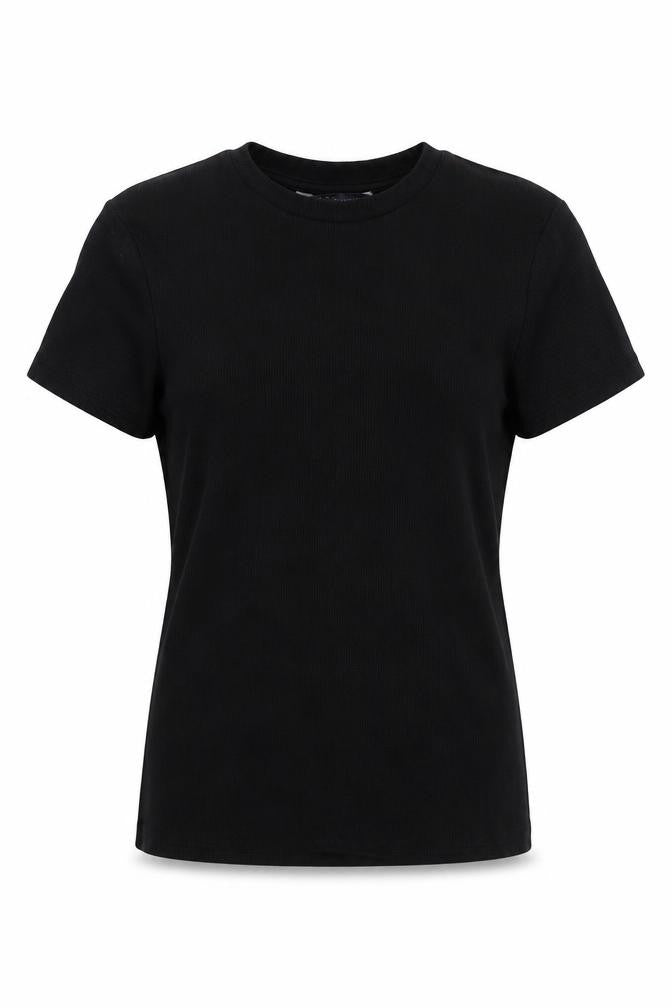 Marks & Spencer Women's Black Crew Neck T-Shirt Size 12