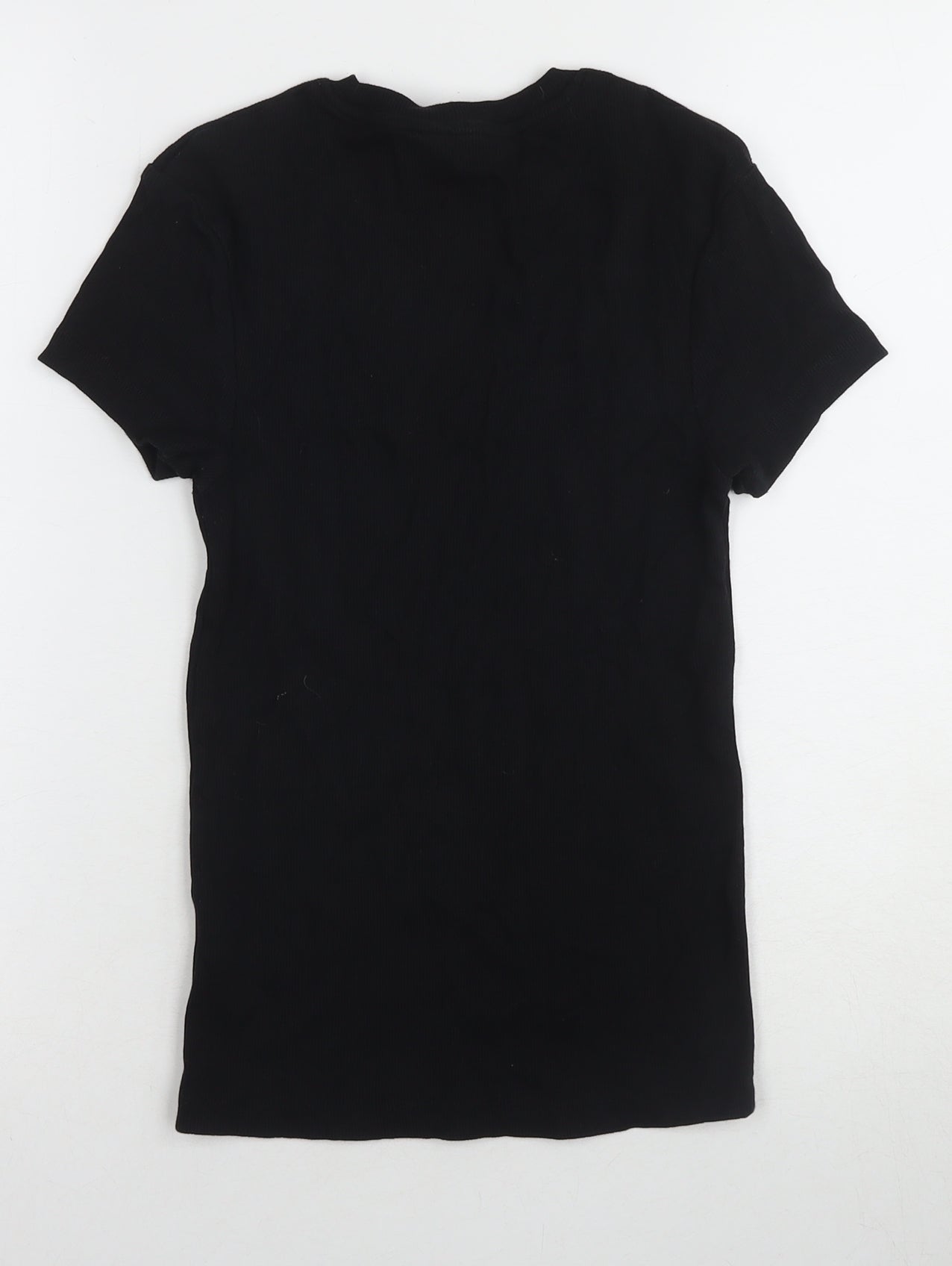 Marks and Spencer Women's Black Crew Neck T-Shirt Size 12