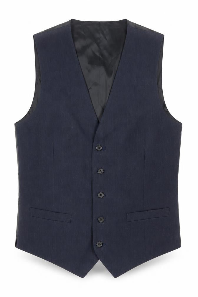 Marks & Spencer Men's Blue Suit Waistcoat Size 38R