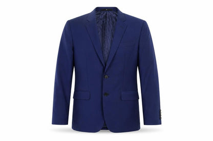 Front view of Jaeger Men's Blue Suit Jacket 40R Regular Fit