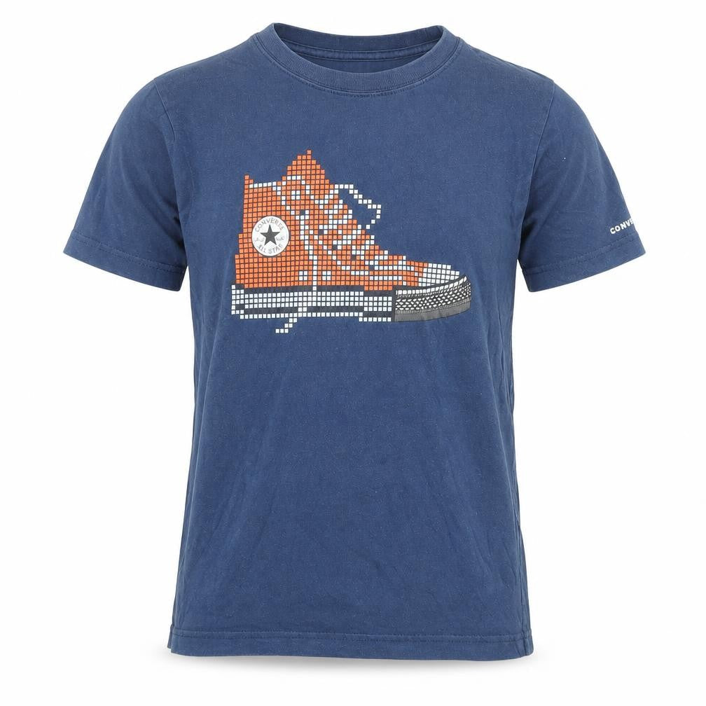 Converse Boys Blue T-Shirt Graphic Logo S