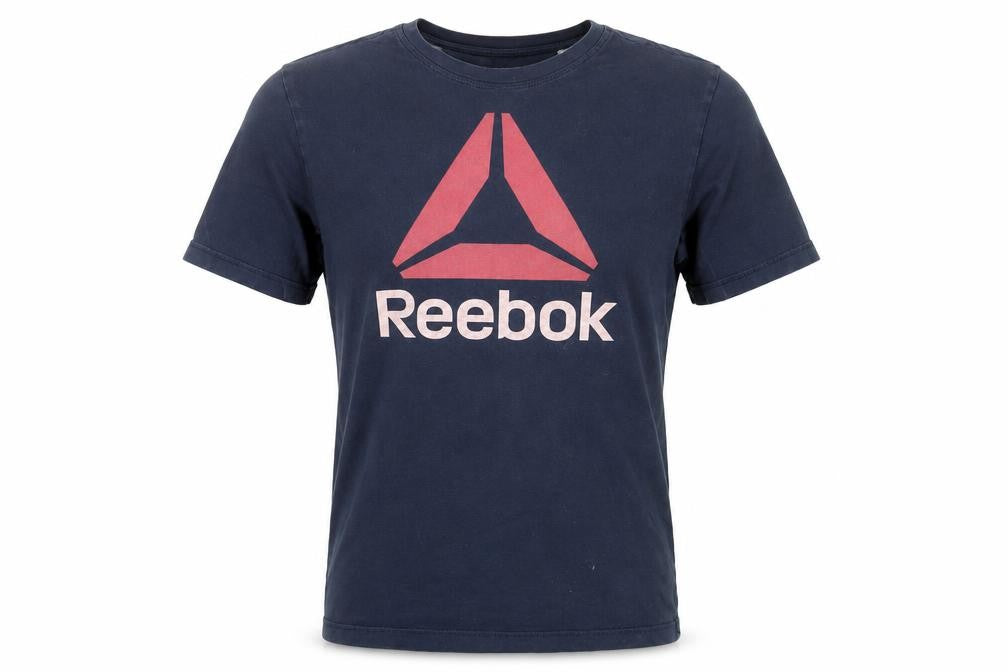 Reebok Men's Blue Medium Logo T-Shirt