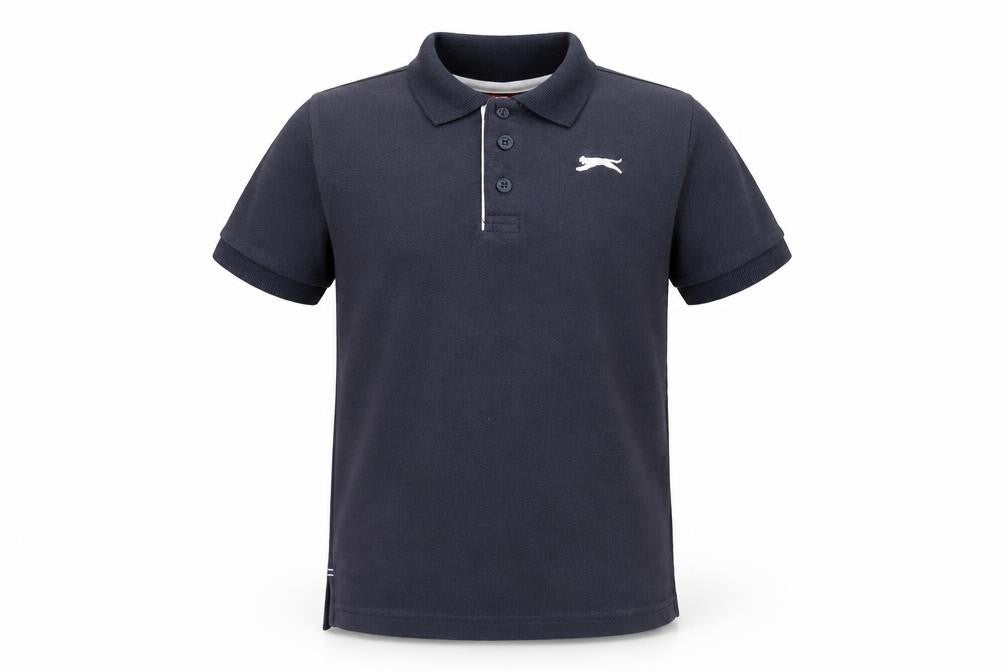 Slazenger Boys Black Cotton Polo Shirt 11-12 Years