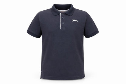 Slazenger Boys Black Cotton Polo Shirt 11-12 Years