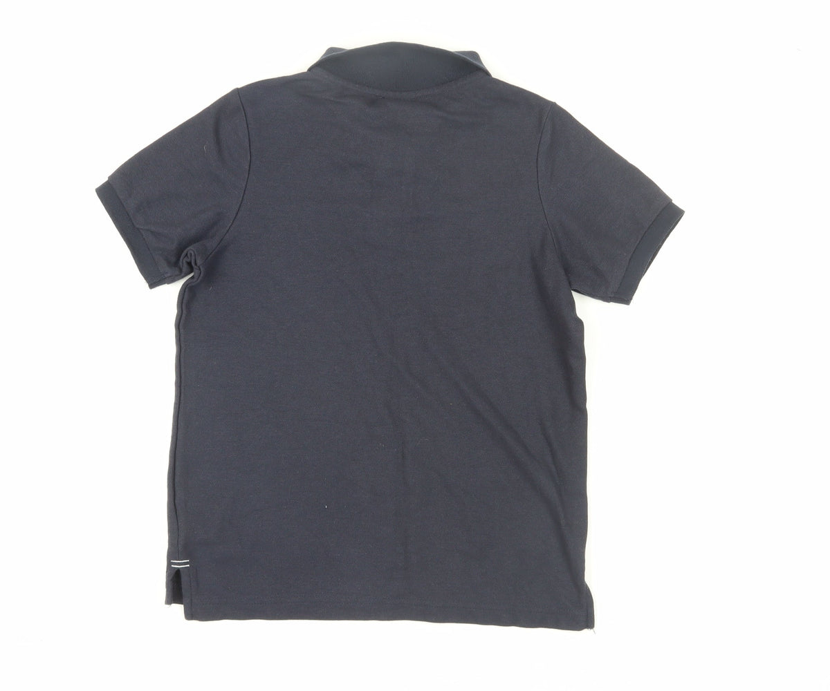 Slazenger Boys Black Cotton Polo Shirt 11-12 Years