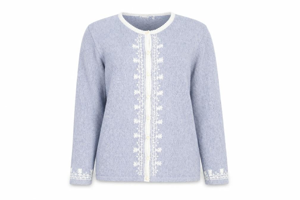 Jumpe Women's Blue V-Neck Cardigan M