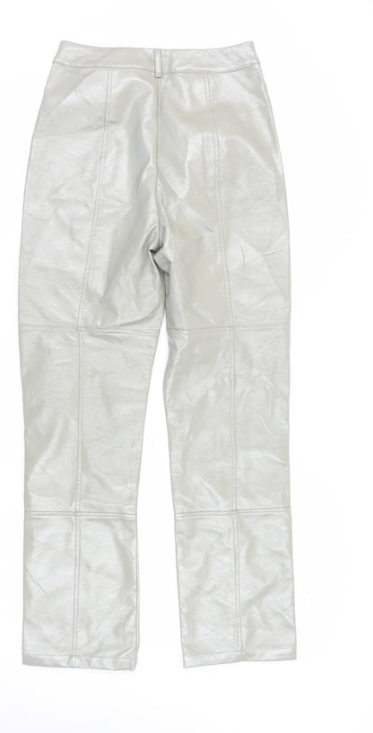 4th & Reckless Women's Grey Straight Trousers Size 8