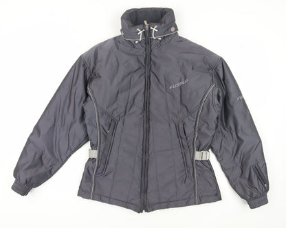 Fusalp Womens Grey Puffer Jacket, Size 12, Winter Casual