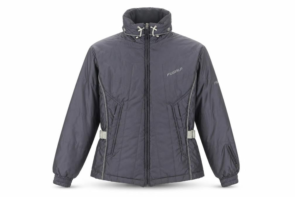 Fusalp Men's Grey Puffer Jacket, Size 12, Winter Casual
