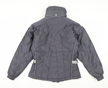 Fusalp Womens Grey Puffer Jacket, Size 12, Winter Casual