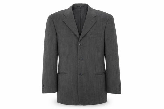 Ciro Citterio Men's Grey Wool Blazer 42L Business Formal