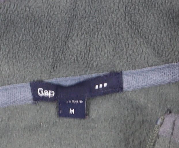 GAP Men's Green 1/4 Zip Sweatshirt, Size M