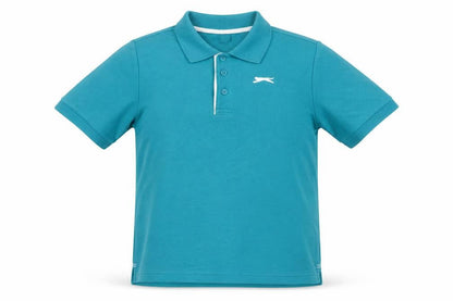 Slazenger Boys Green Polo Shirt, 13 Years, Cotton, Casual