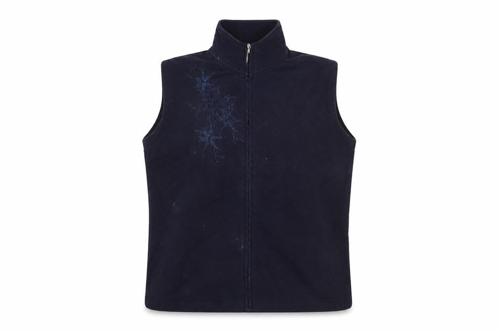 Style by EWM Women's Blue Cotton Waistcoat L