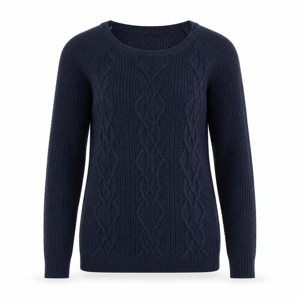 Gap Women's Navy Cable-Knit Jumper XS