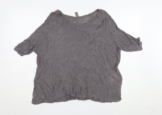Gap Women's Grey Blouse Medium Size Viscose Casual