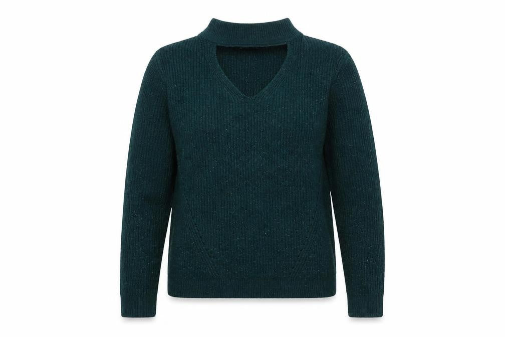 Jean Pascale Women's Green Pullover Jumper, Size S