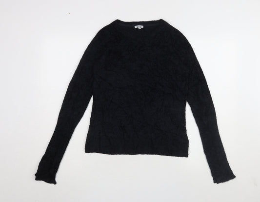 Jigsaw Women's Black Pullover Jumper M Long Sleeve