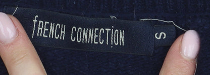 Close-up detail of French Connection Women's Black S jumper