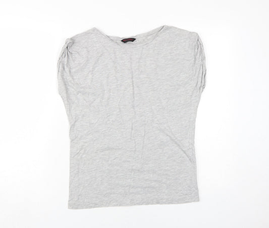 Miss Selfridge Grey Basic T-Shirt, Size 12, Women
