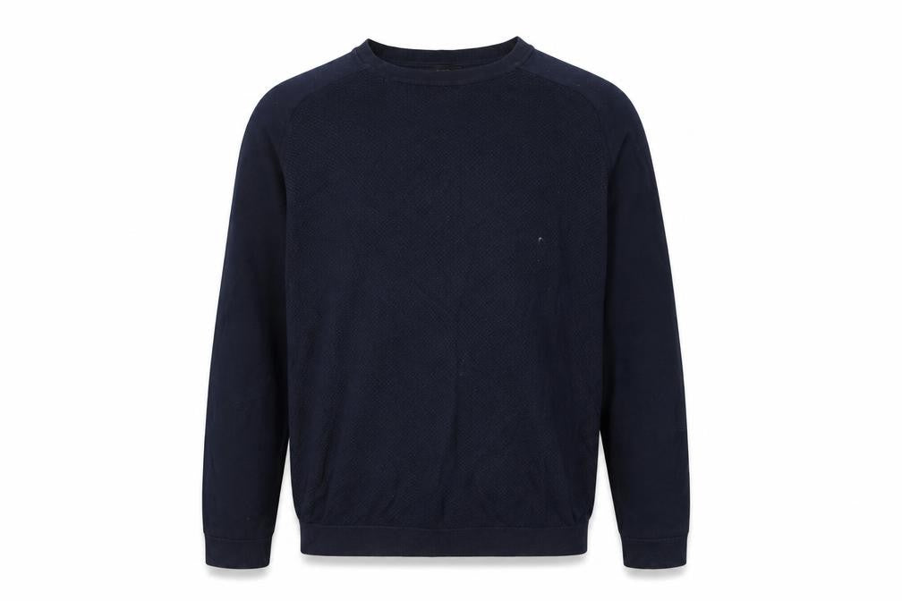 Next Men's Blue Pullover Jumper, Medium, Cotton Blend