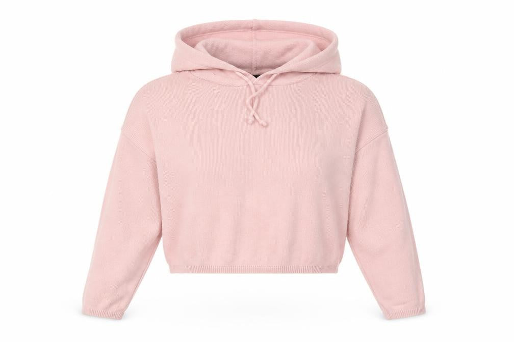 Boohoo Women's Pink Pullover Hoodie S