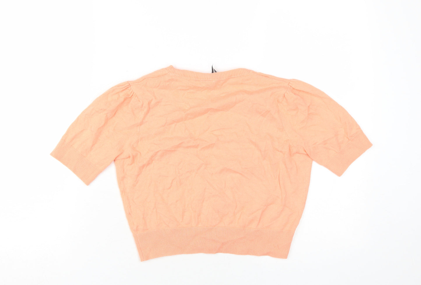 New Look Women's Orange Cardigan, Size 10, V-Neck Style