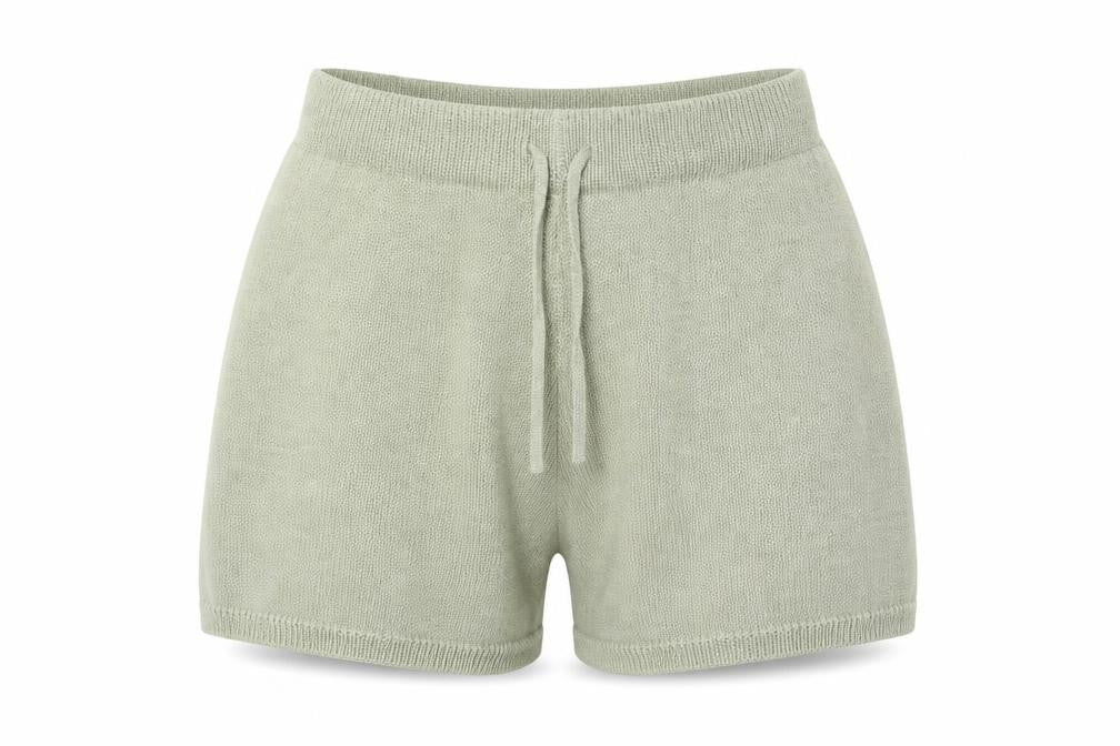 H&M Women's Green XS Sweat Shorts, Acrylic-Blend Casual