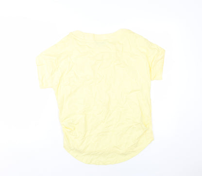 Next Women's Yellow Basic T-Shirt, Size 10, Casual