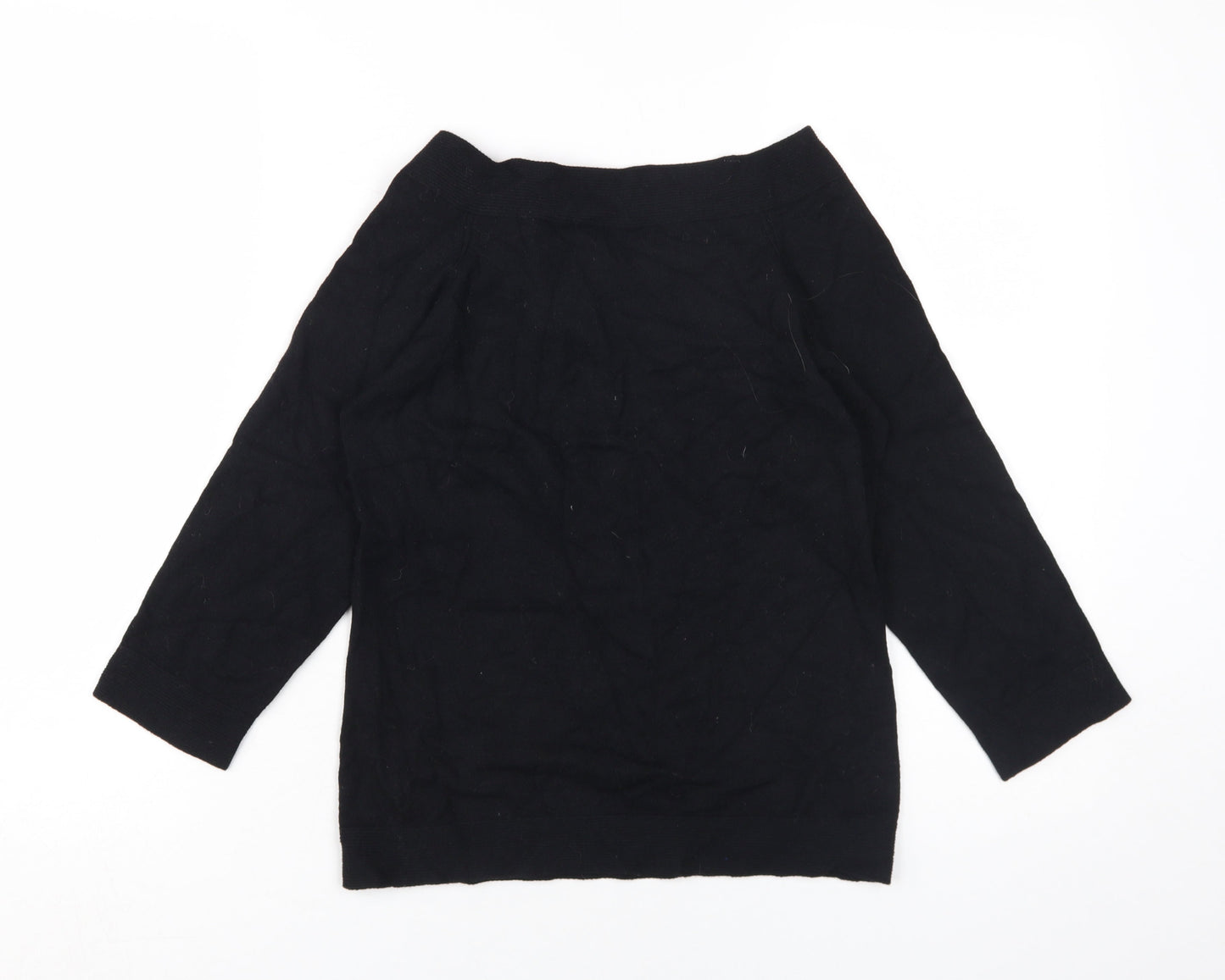 Marks and Spencer Women's Black Bow Blouse Size 10 Basic