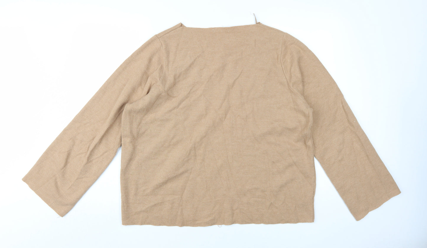 Zara Trafaluc Beige Women's Pullover Jumper L